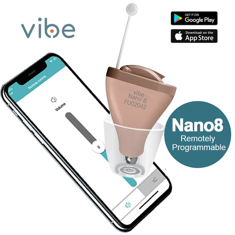 VIBE NANO] Invisible Hearing Aids Digital 8 Channels Self 