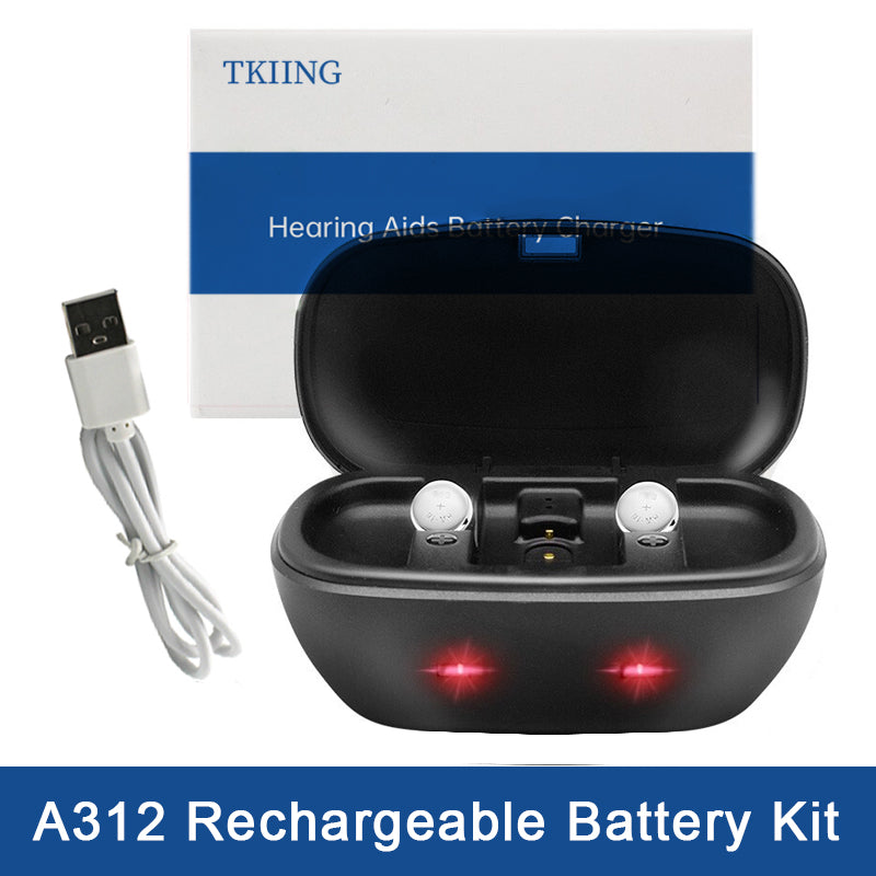 A312 Rechargeable Battery and charger kit Hearing Aids Battery