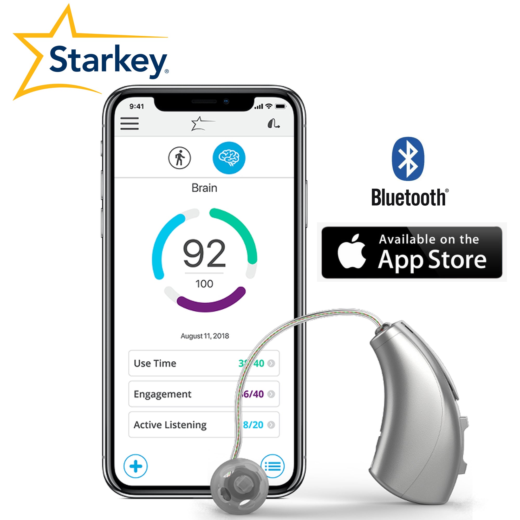 Starkey Livio Ai 1000 Rechargeable RIC Hearing Aids – TKING Medical